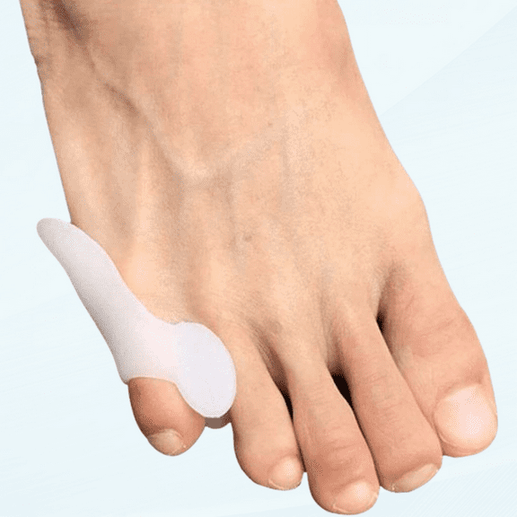 Soft Gel Tailors Bunion Corrector Pads - Little Toe Bunion Guard - Corns/Callus Relief Wrap - for Men and Women - Foot Care (Pinkie Toe Separator)