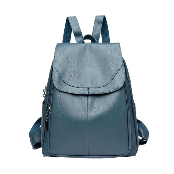Soft Leather Backpack for Women & Men, Large Capacity Multi-Functional Satchel Shoulder Bag, Versatile Crossbody Handbag for Office School Shopping Travel and Daily Use