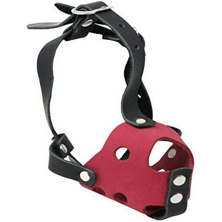 Soft Genuine Leather Dog Cage Basket Muzzle Two-Tone for XXSmall XSmall Breeds and Puppies