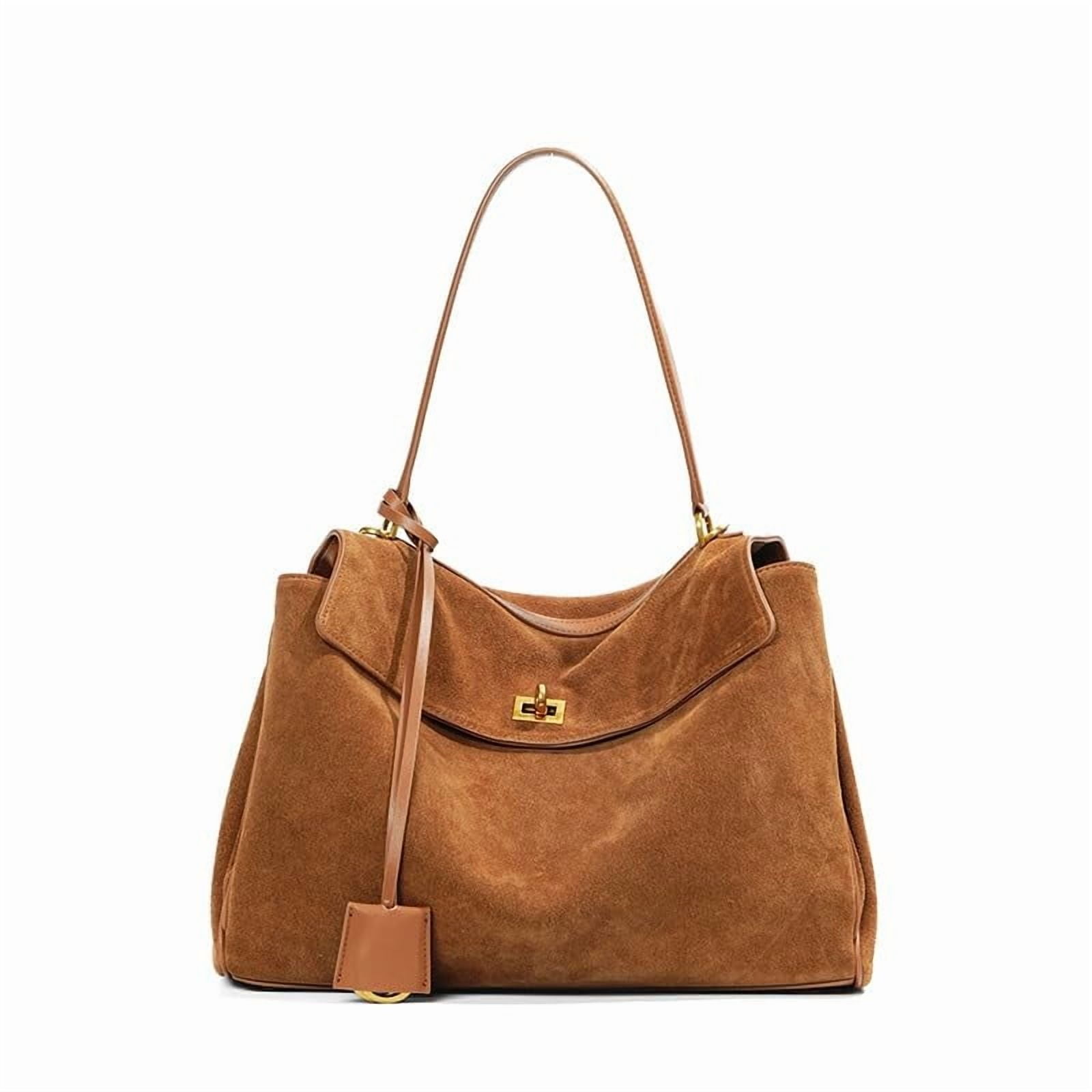 Soft Genuine Leather Rodeo Women's Bag Large Capacity Handbag Underarm Bag Casual Lazy Bag Niche Commuting Cowhide Shouder