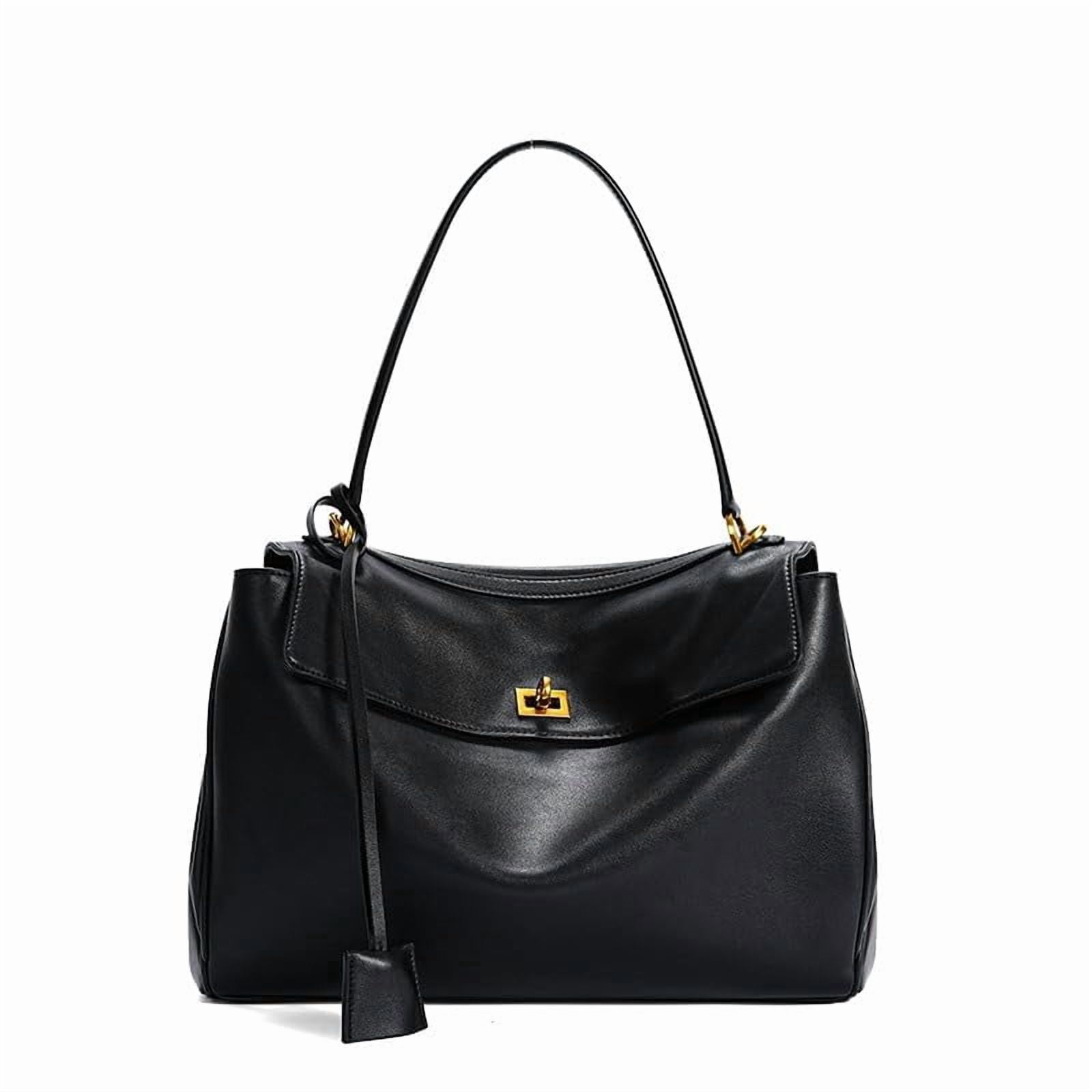Soft Genuine Leather Rodeo Women's Bag Large Capacity Handbag Underarm Bag Casual Lazy Bag Niche Commuting Cowhide Shouder