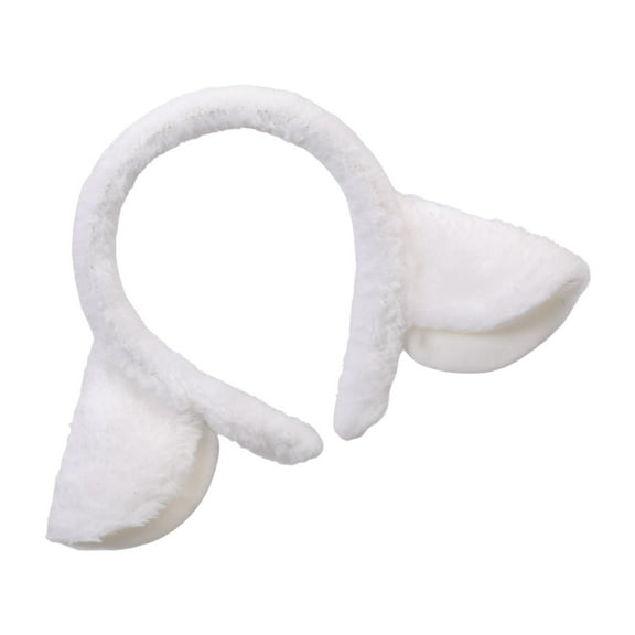 Soft Girl Lamb Headbands Shape Plush Ears Hair Hoop for Washing Face Furry Hairbands Cartoon Costume