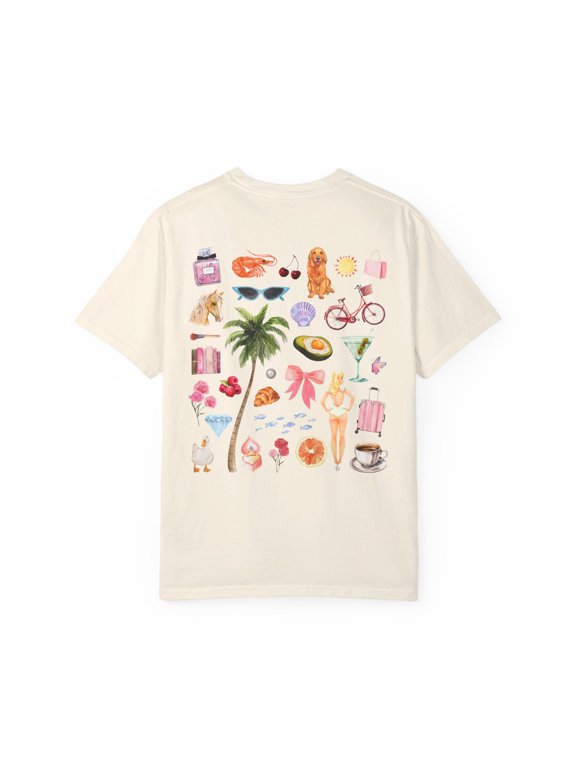 Soft Girl Summer T-Shirt | Girly Positive Comfort Colors TikTok quote Tee