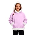 thumbnail image 1 of Soft Girls Pullover Hoodie with Front Pocket, Cozy Sweatshirt for Kids Casual Wear and Outdoors, 1 of 9