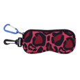 thumbnail image 1 of Soft Glasses Case For Men & Women, Zip-Up Case With Hook & Carabiner, Pink Camo, 1 of 6
