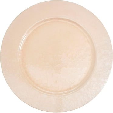 Soft Glow Faux Mother of Pearl Charger Plate (Set of 4)