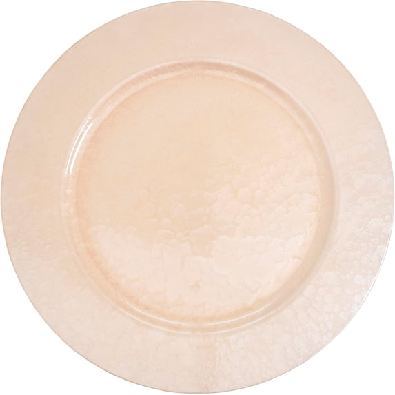 Soft Glow Faux Mother of Pearl Charger Plate (Set of 4)