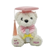Stuffed Teddy Bear, Pink Bow Teddy Bear with Heartwarming Design, College Graduation Gifts for Her, 2026 Graduation Tassel Plush, 7 Inch Small Sitting Commemorative Stuffed Toys,