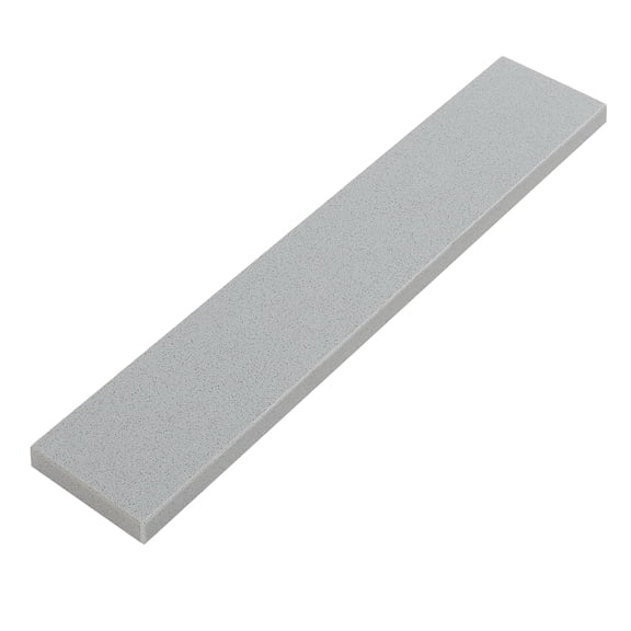 Soft Gray Engineered Marble Sidesplash, Polished, Subtle Dark Particle, 21 x 4 x 0.75 Inches, Wall Protection for Bathroom Vanity