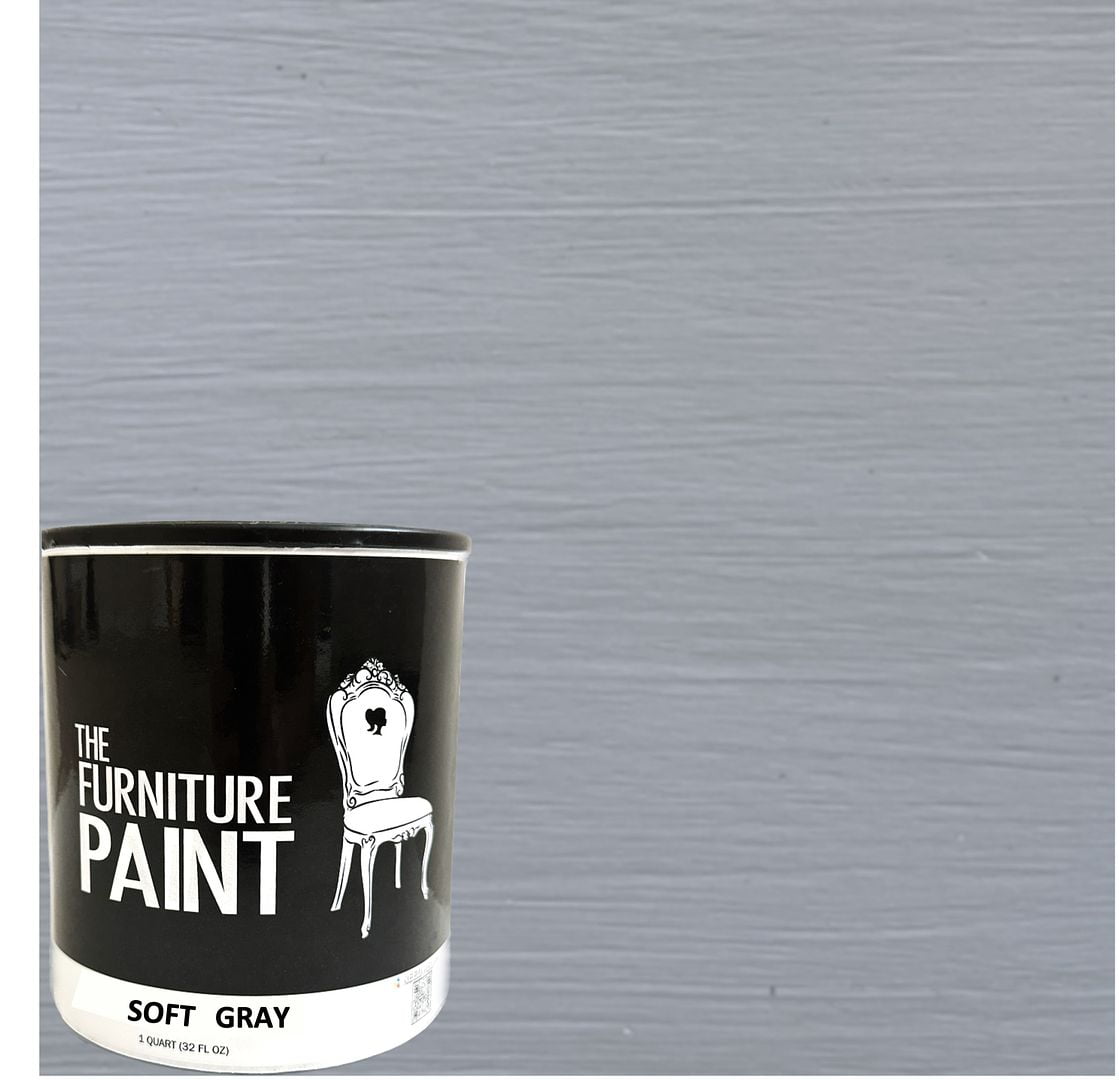 Soft Gray, The Furniture Paint, Ultra Matte Chalky Finish, Quart (32 oz)