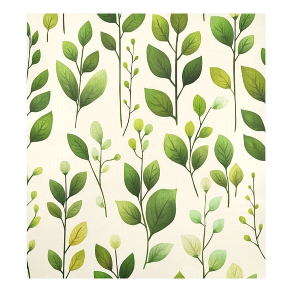 Soft Green Leaves Magnetic Dishwasher Decal 23''x26'' Easy to Clean Single Sided Print
