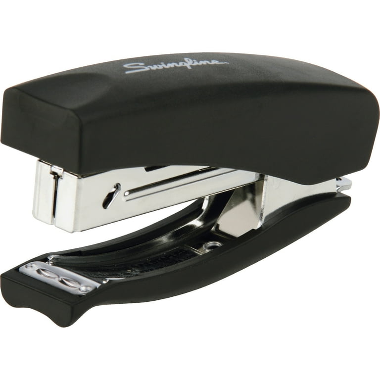 Soft Grip Half Strip Hand Stapler, 20-Sheet Capacity, Black Soft Grip Half Strip Hand Stapler, 20-Sheet Capacity, Black