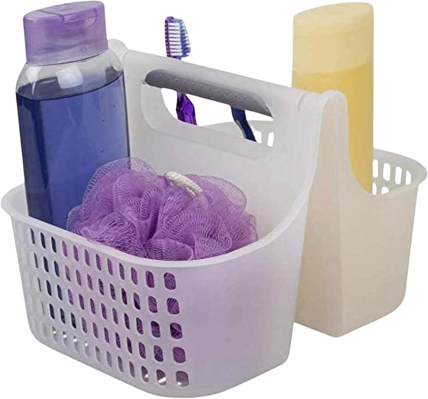 Soft Grip Plastic Organizer With Handle, Dorm, Bathroom Caddy For ...
