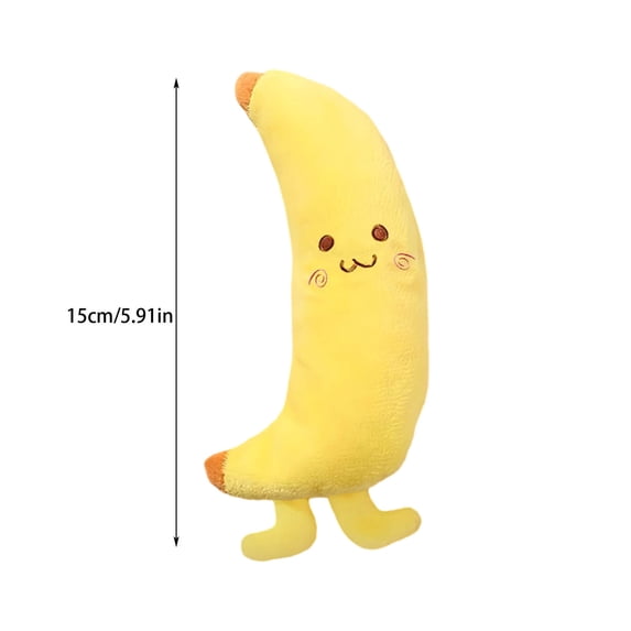 Soft Grip Toy for Baby's Sensory Development - Carrot and Banana Plush Rings for Playtime and Relaxation