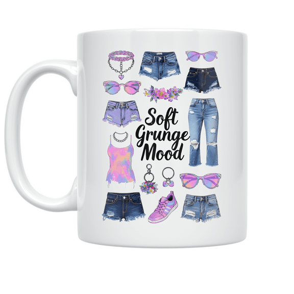 Soft Grunge Aesthetic - Alternative Style - 11 oz Ceramic Coffee Mug