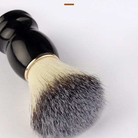 Soft Hair Beard Brush, Portable Shaving Brushes for Men with Wooden Handle, Nylon Face Brush, Wooden Handle Shaving Beard Brush, Men's Household Foaming Beard Brush Hair Salon Cleaning Brush