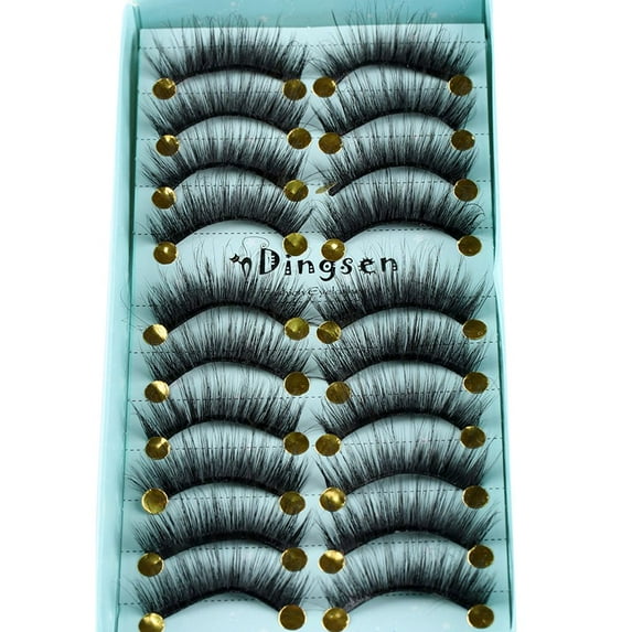 Soft Hair Pure Hanmdade Natural Wsipy False Eyelashes 3D Faux Mink Hair Thick Long Eyelashes Extension Tools