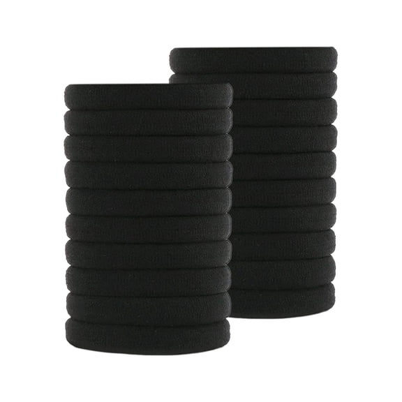 Soft Adults Hair Rope Ties for Girls Ponytail - 3cm Elastic Holders Scrunchies Curly Accessories for Kids Fine Hair Bands