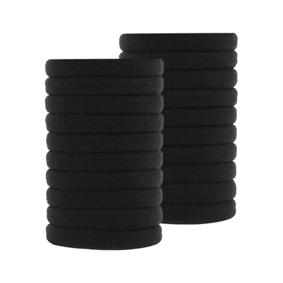 Soft Adults Hair Rope Ties for Girls Ponytail - 3cm Elastic Holders Scrunchies Curly Accessories for Kids Fine Hair Bands