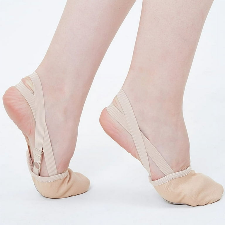 Soft Half Knitted Socks Rhythmic Gymnastics Toe Shoes Elastic