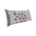 thumbnail image 1 of Soft Headboard Cushion with Removable Cover, Gray Polyester Backrest Pillow for Bed or Tatami, Comfortable Support for Bedroom Furniture, 1 of 6