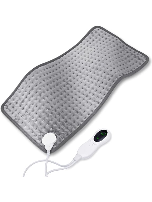 Soft Heat Pad 12x24in, Electric Blanket, Overheating Protection, 10 Heating Setting, Auto-Off, Washable