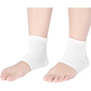 Soft Heel Protection Socks, Gel Heel Sock, for Foot Fatigue, Muscle Fatigue, Keep Dry, Prevent hot. (White)