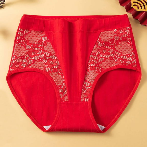 Soft High-Waisted Panties for Women Moisture-Wicking Seamless Womens Cotton Briefs Breathable No-roll Elastic Grip Undergarments Yoga Panties Elegant Underwear