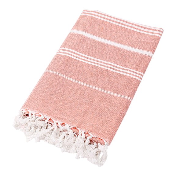 Soft Highly Absorbent Fringed Microfiber Beach Towel, Quick Drying Striped Terry Bath Sheet For Bathroom Yoga Travel Pool, Lightweight 100x180cm, Pattern A