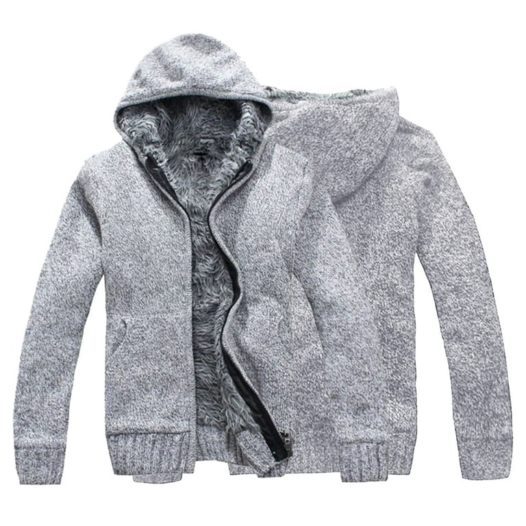 Onsoyours Men's Hooded Pullover Plush Hoodie Sweatshirt Teddy Fleece  Pullover with Zip Fleece Jacket Casual Solid Long Sleeve Outdoor Winter  Sweat Jacket, A Grey : : Fashion