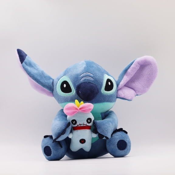 Soft Huggable Stuffed Animal Cute Plush Toy for Toddler Boys and Girls, Gift for Kids, Blue Stitch 8 Inches