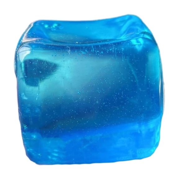 Soft Ice Cube Stress Reliever | Soft Slow-Rebound Palm Fidget | Anxiety Relief Pocket Decompression for Office Travel