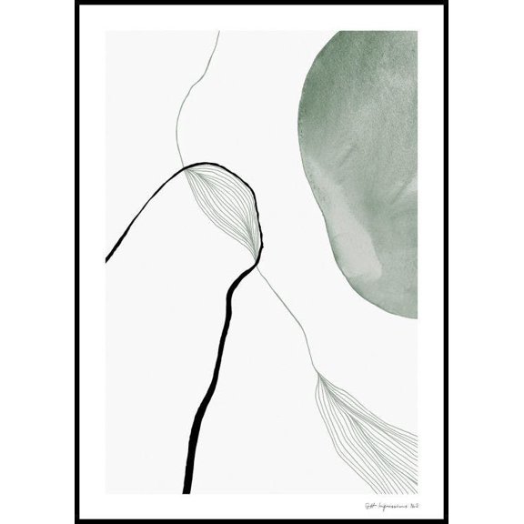Soft Impressions No2 Poster Wall Art, Modern Wall Decor For Living Room Bedroom, 8x12 UNFRAMED