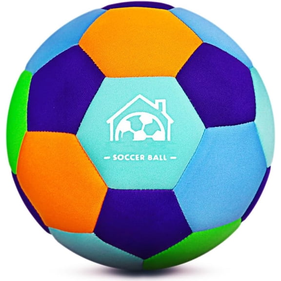 Soft Indoor Soccer Balls Size 4 - Soccer Ball for Inside House and Yard - Fun Soccer Gifts for Boys Girls Dribble Juggling Skills Practicing Birthday Easter Christmas