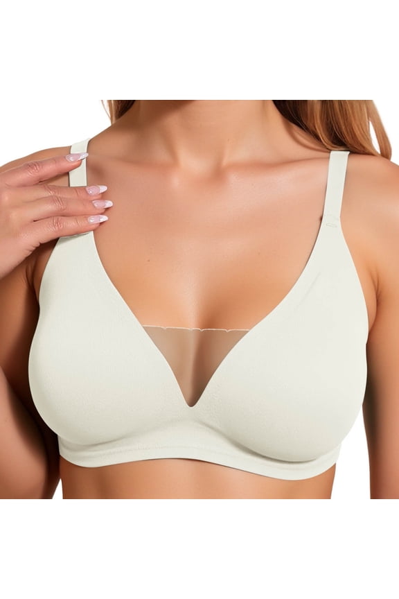Soft Intention Jelly Wireless Bra Comfort Soft No Underwire Bra Womens Fashion Tops for Sister Summer Bra 2026