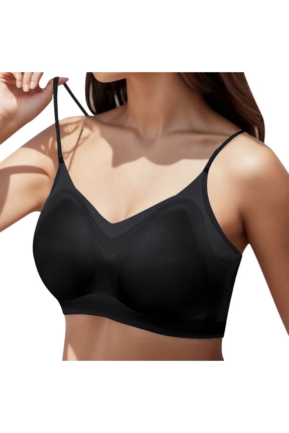 Soft Intention Jelly Wireless Bra Full Coverage Wireless Bras Full Coverage Supportive Bra for Sister Fashion Clothing