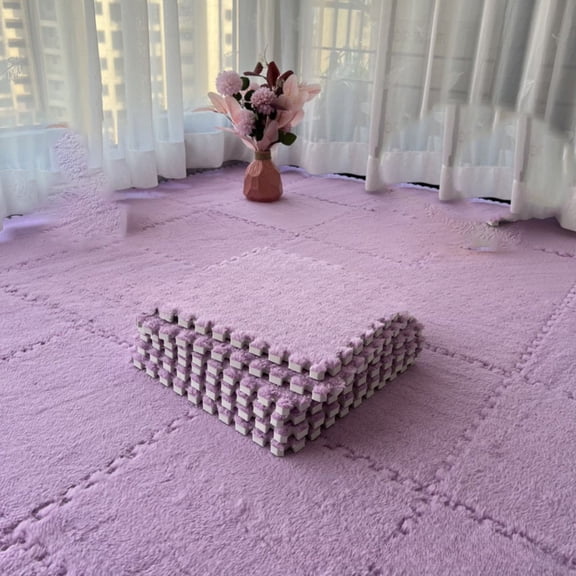 Soft Interlocking Plush Foam Floor Mat Square Tiles for Comfortable Flooring
