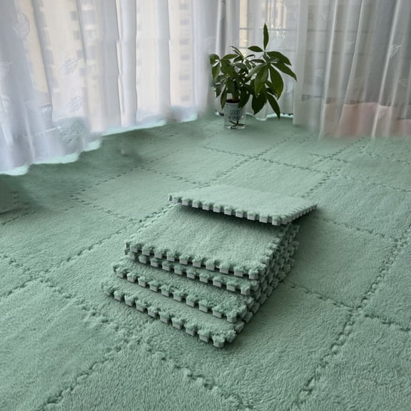Soft Interlocking Plush Foam Floor Mat Square Tiles for Comfortable Flooring