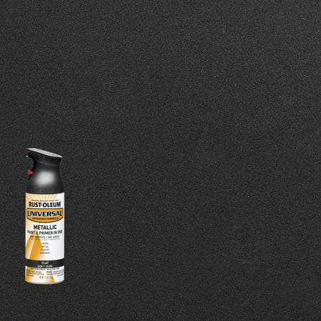 Soft Iron, Rust-Oleum Universal All Surface Interior/Exterior Flat Metallic Spray Paint, 11 oz