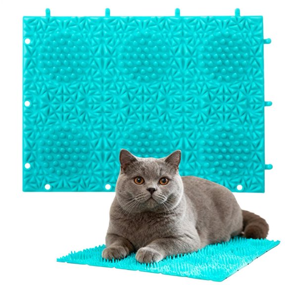 Soft Itch Relief Pad for Pets, Gentle Scratching Post Mat Massage Bed for Sum — 9.7 x 7.1 Inch Cat Back Scratcher and Massager with Massage Grooming Scratching, Soft TPR(Z)