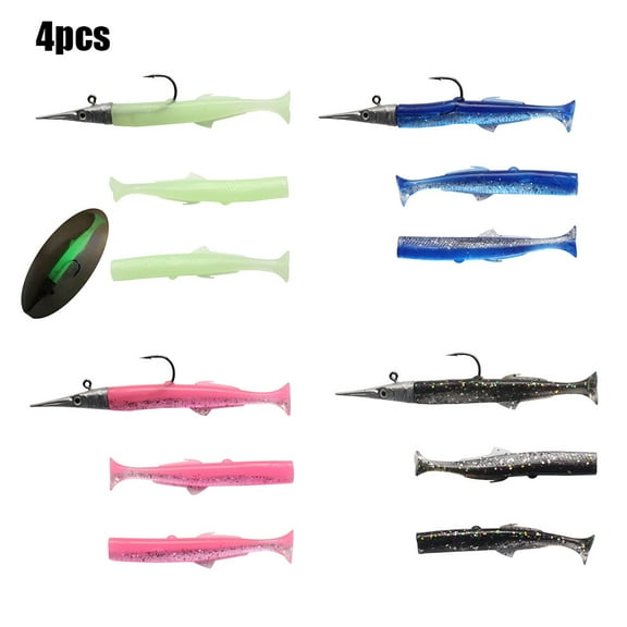 Soft Jigging Fishing Lures 11.5cm/14g Jig Heads Lure with Paddle Tail for Bass Trout Pike Swimbait Saltwater fish Bait