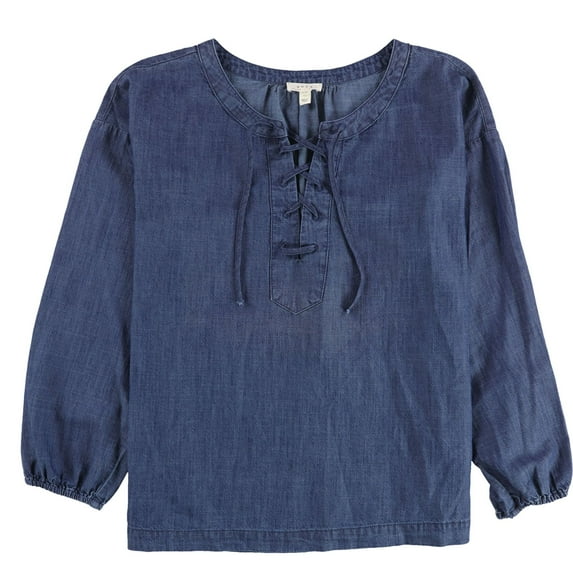 Soft Joie Womens Andiva Knit Blouse, Blue, X-Small