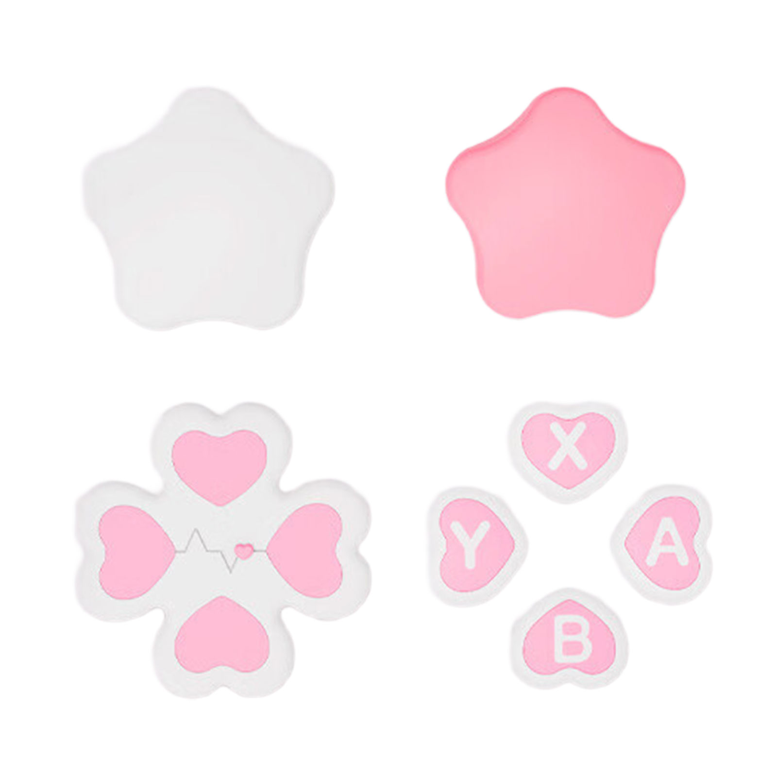 Soft Joystick Covers ABXY Key Sticker Skin D-pad Button Stickers Thumb ...