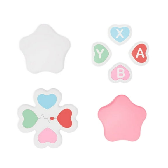 Soft Joystick Covers Silicone D-pad ABXY Sticker for Game Controller Thumb Stick Grip Covers Protective Stickers