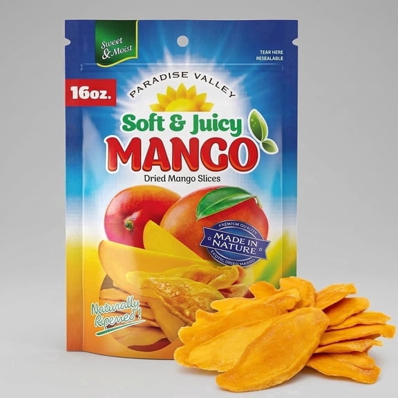 Soft & Juicy Dried Mango Slices 8oz