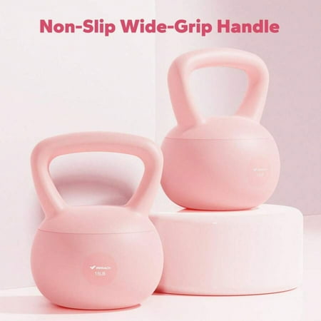 Soft Kettlebell, Non-Slip Wide-Grip Handle, Soft Cushioned Horizontal Base, Filled With Fine Mineral Sand, Premium Kettlebell For Strength Training