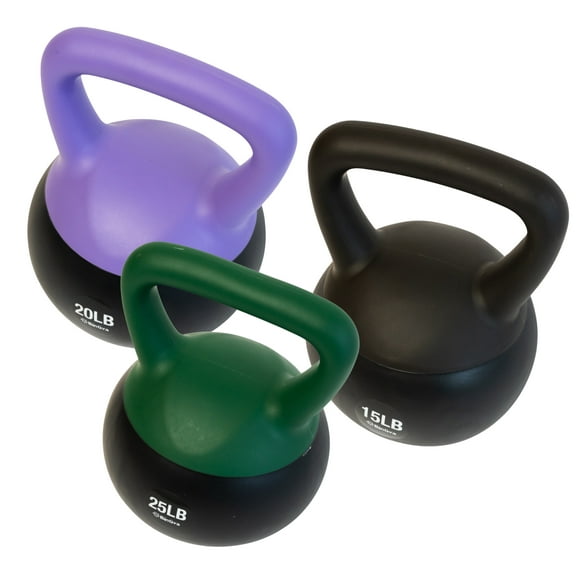 Soft Kettlebells - Sea and Iron Sand Filled Weights for Women and Men - Color Coded Kettle Bell sets