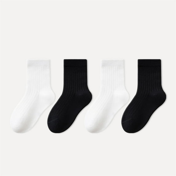 Soft Kids Crew Socks for Everyday Comfort - Non Athletic Ankle Socks for Toddlers and Children in Multipack Assorted Solid Colors