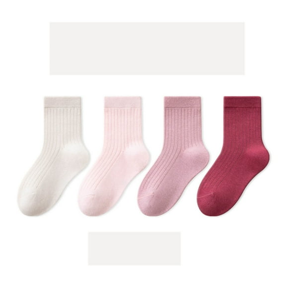 Everyday Kids Crew Socks for Girls Soft Comfortable School Ankle Athletic Play Design with Non Grip Technology Multipack