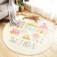 thumbnail image 1 of Soft Kids Room Round Carpet Home r Rugs For Bedroom Cartoon Sofa Coffee Table Floor Mat Children's Toy Room Area Rug, 1 of 6